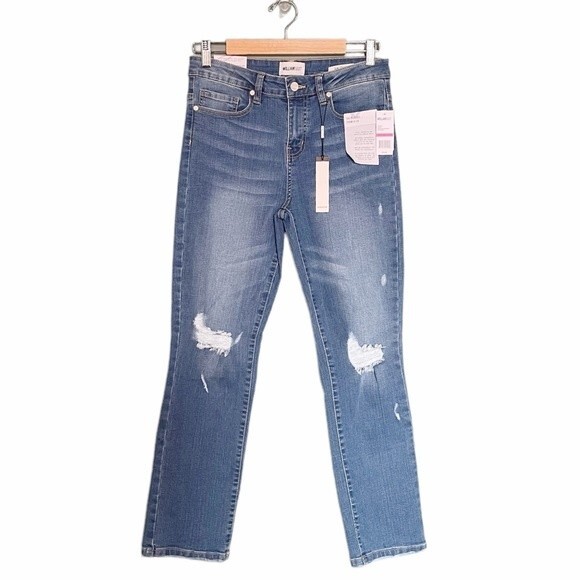 NWT William Rast Jeans High Rise Slim Straight Lagoon Wash Denim Size 26 | 2 NEW - Picture 1 of 13